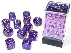 CHX 27787 Borealis Royal Purple/Gold 12d6 dice set